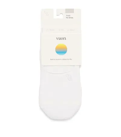 Vuori No Show Performance Socks In White