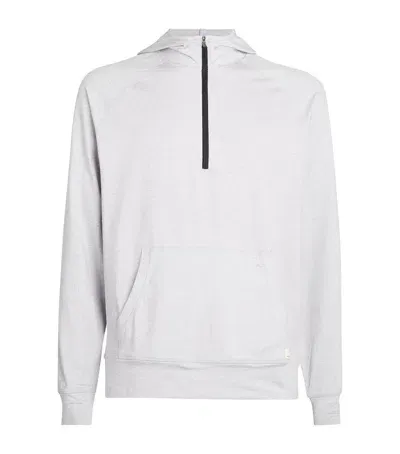 Vuori Ponto Performance Half-zip Hoodie In Grey