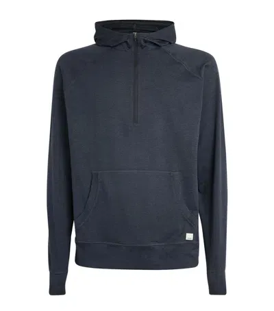 Vuori Ponto Performance Half-zip Hoodie In Navy