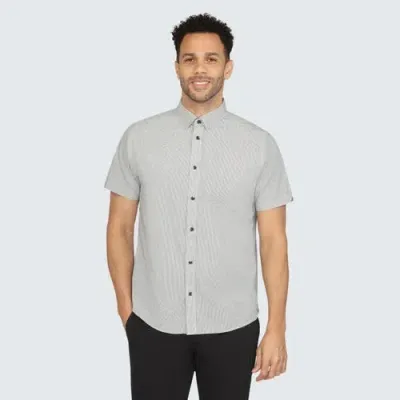 Vustra Print Short Sleeve Shirt In White