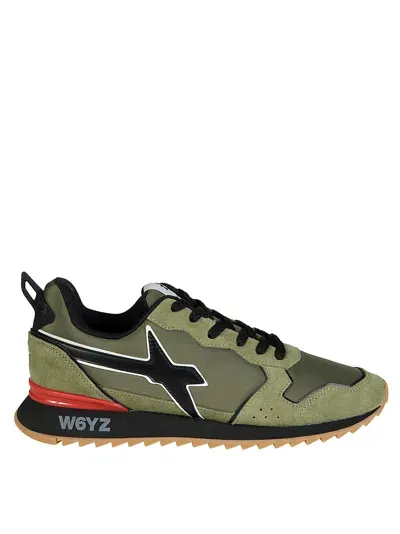 W6yz Sneakers Jet Suede Textile In Camouflage