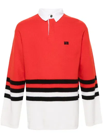 Wales Bonner Cypher Polo Sweater In 349 Multi