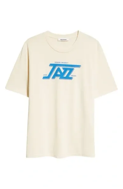 Wales Bonner Jazz Organic Cotton Graphic T-shirt In Ivory