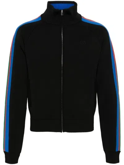 Wales Bonner Tide Track Cardigan In Black