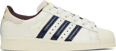 Wales Bonner White Adidas Originals Edition Superstar Sneakers In Wonder White/colleg