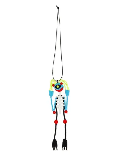 Walter Van Beirendonck Alien Love Necklace In Blue