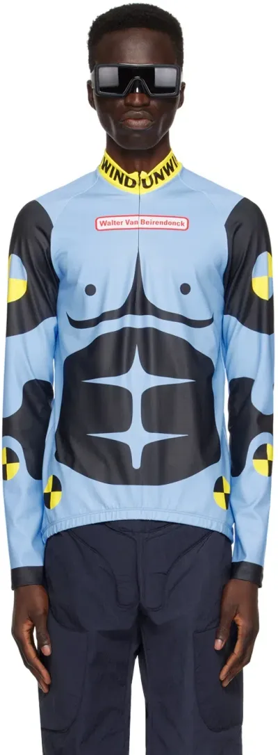 Walter Van Beirendonck Blue 7005 Dummy Bike Long Sleeve T-shirt