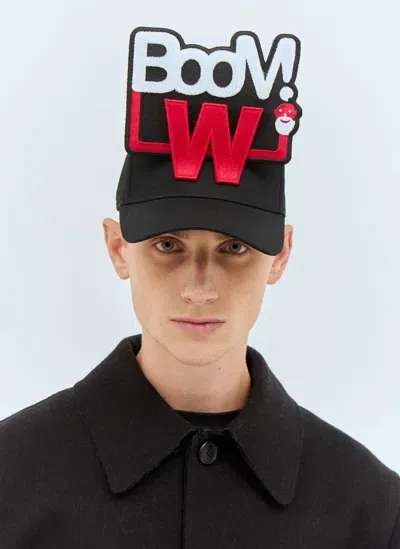 Walter Van Beirendonck Boom W Baseball Cap In Black