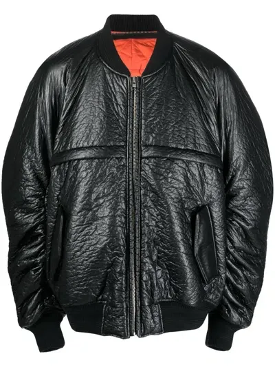 Walter Van Beirendonck Cercle Bomber Jacket In Schwarz