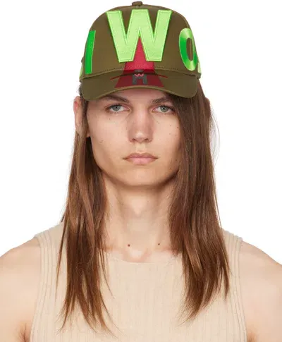 Walter Van Beirendonck Khaki 9006 Atomic Cap In Comb. Iv