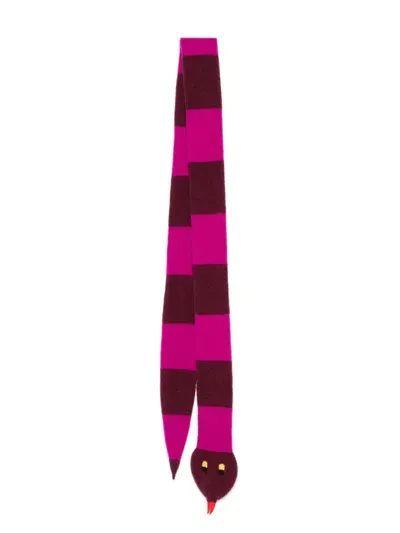 Walter Van Beirendonck Snake Scarf In 紫色