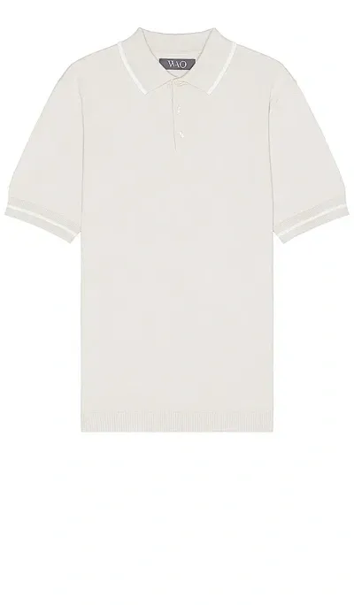 Wao Everyday Luxe Polo In Canvas