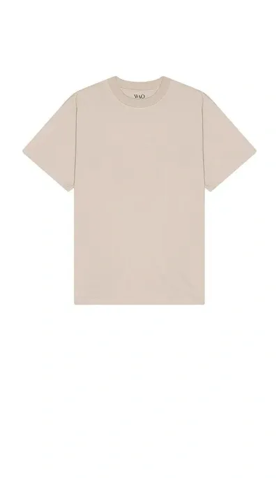 Wao The Oversized Tee In Sand Beige