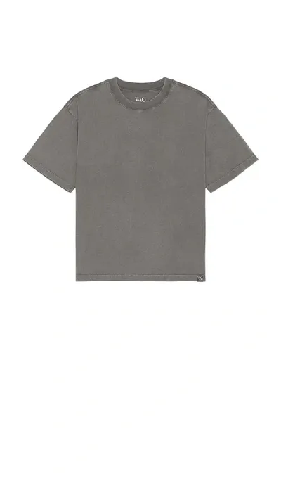 Wao The Relaxed Tee In Washed Charcoal