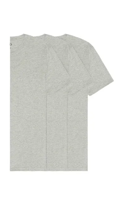 Wao The Standard Tee 3 Pack In Heather Grey