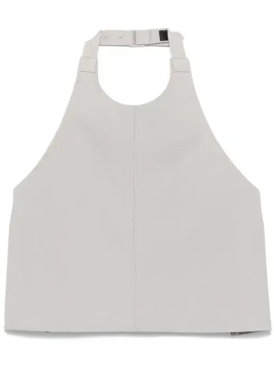 Wardrobe.nyc Backless Halterneck Top In Grey