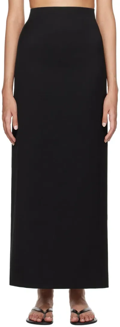 Wardrobe.nyc Black Column Maxi Skirt