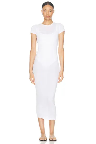 Wardrobe.nyc Cap Sleeve Maxi Dress In White