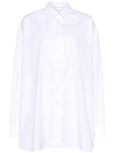 Wardrobe.nyc Cotton Shirt Dress In White