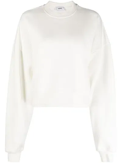 Wardrobe.nyc Crew-neck Pullover Sweatshirt In White