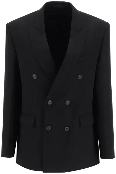 Wardrobe.nyc Double-breasted Blazer In Black