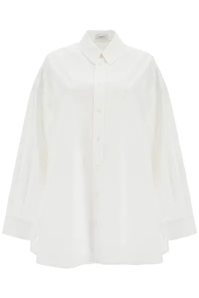 Wardrobe.nyc Mini Shirt Dress With Button Closure