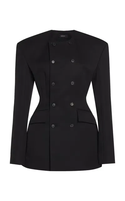 Wardrobe.nyc Rhw Blazer Dress In Black