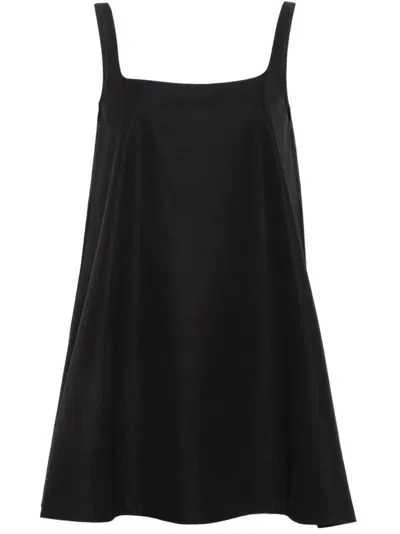 Wardrobe.nyc Scoop-back Mini Dress In Black