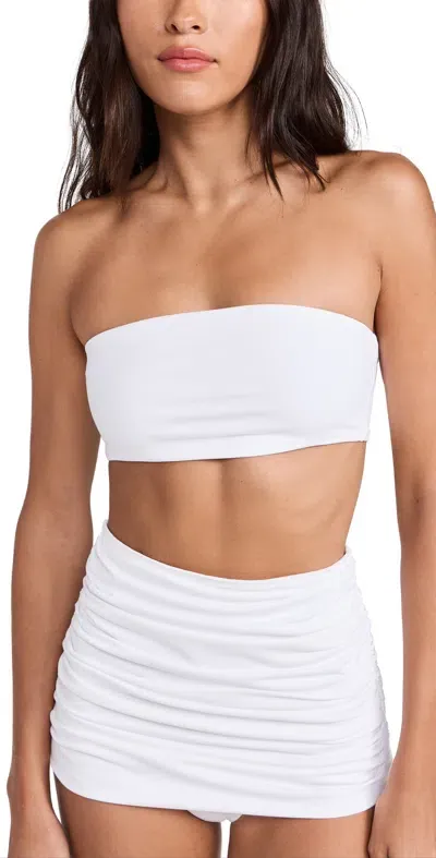 Wardrobe.nyc Wardrobe. Nyc Swim Bandeau Top White