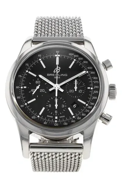 Watchfinder & Co. Breitling  2014 Transocean Bracelet Chronograph Watch, 43mm In Black