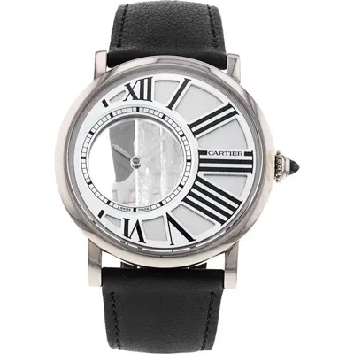 Watchfinder & Co. Cartier  2013 Rotonde Leather Strap Watch, 42mm In Silver