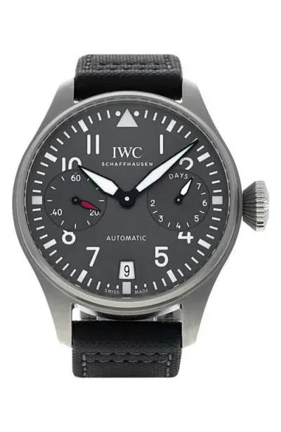 Watchfinder & Co. Iwc  2015 Big Pilots Automatic Leather Strap Watch, 46mm In Black