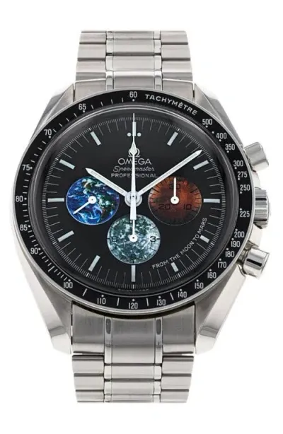 Watchfinder & Co. Omega  2010 Speedmaster Moonwatch Bracelet Chronograph Watch, 42mm In Black