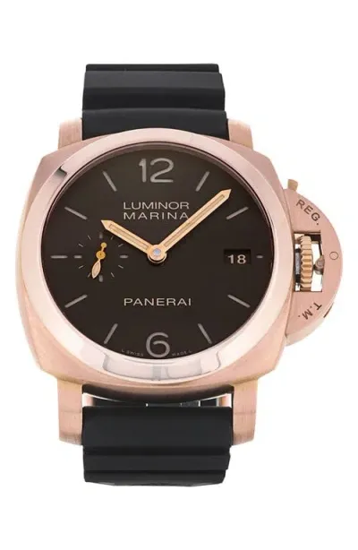 Watchfinder & Co. Panerai  2015 Luminor Marina Rubber Strap Automatic Watch, 42mm In Multi