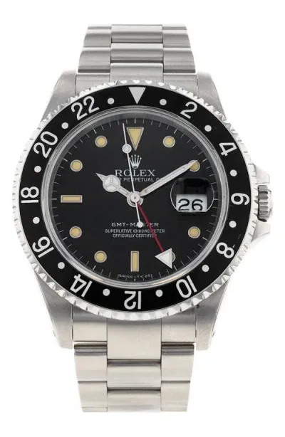 Watchfinder & Co. Rolex  1991 Gmt Master Bracelet Watch, 40mm In Black/silver