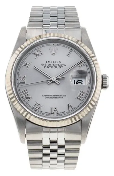 Watchfinder & Co. Rolex  2001 Datejust Bracelet Watch, 36mm In Silver