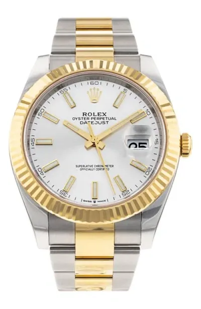 Watchfinder & Co. Rolex  Datejust Automatic Bracelet Watch, 41mm In Silver