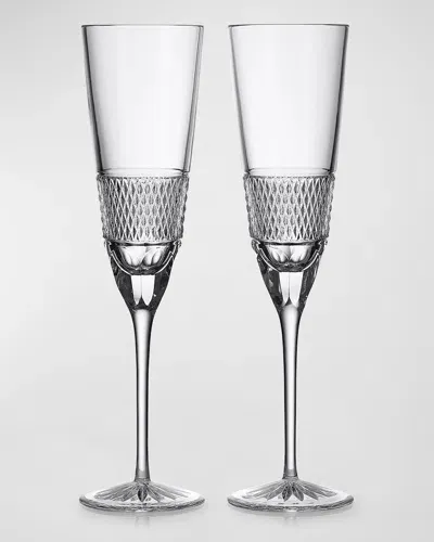 Waterford Crystal Copper Coast Mastercraft 9 Oz. Flutes, Set Of 2 In Transparent