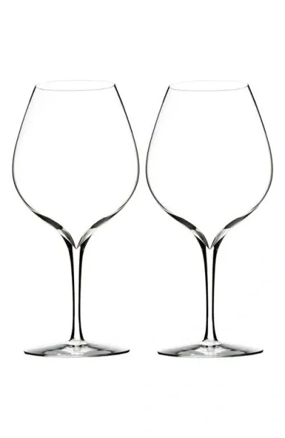 Waterford 'elegance' Fine Crystal Merlot Glasses In Clear