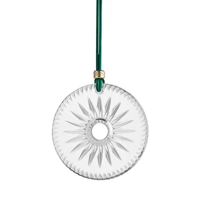 Waterford New Year Disc Firework Ornament In Clear