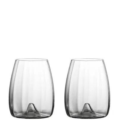 Waterford Set Of 2 Elegance Optic Stemless Wine Glasses In Transparent