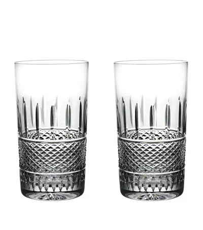 Waterford Set Of 2 Irish Lace Highball Glasses In Multi