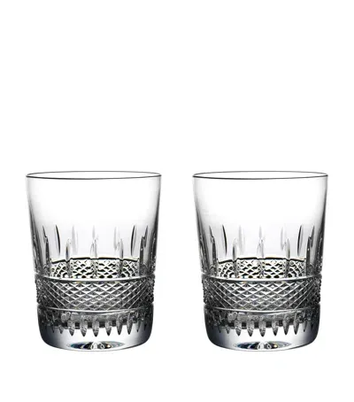 Waterford Set Of 2 Irish Lace Tumblers In Transparent