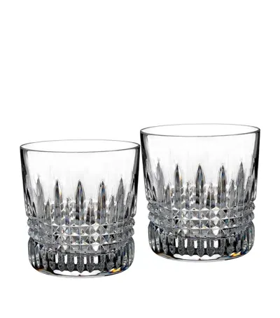 Waterford Set Of 2 Lismore Diamond Tumblers In Transparent