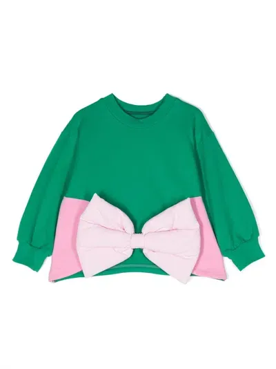 Wauw Capow By Bangbang Kids' Isabella Stretch Organic-cotton Sweatshirt In Green