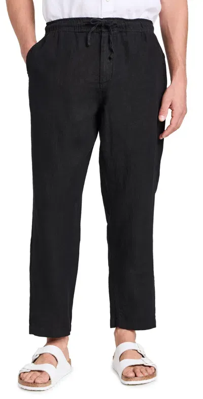 Wax London Kurt Linen Pants Black