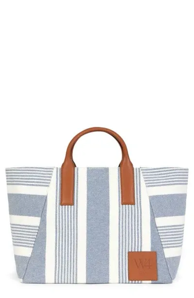 We-ar4 The Riviera Tote In 461 Blue Stripe