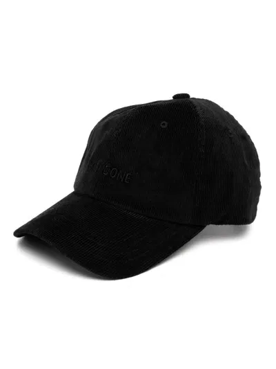 We11 Done Logo-embroidered Baseball Cap In Black