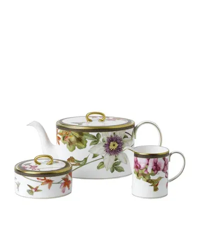 Wedgwood Hummingbird Fine Bone China 3-piece Tea Set