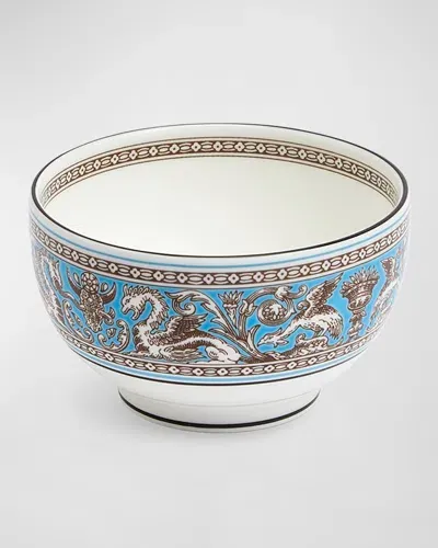 Wedgwood Florentine Rice Bowl In Turquoise